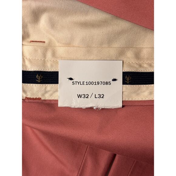 Brooks Brothers Pants 32 x 32 Mens Advantage Chino Stretch Clark Fit Salmon Pink - Picture 8 of 8
